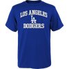 Outerstuff LTD Youth Dodgers Heart and Soul Short Sleeve Tee in Royal