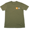 Ibis Name Badge Tee in Green/Orange
