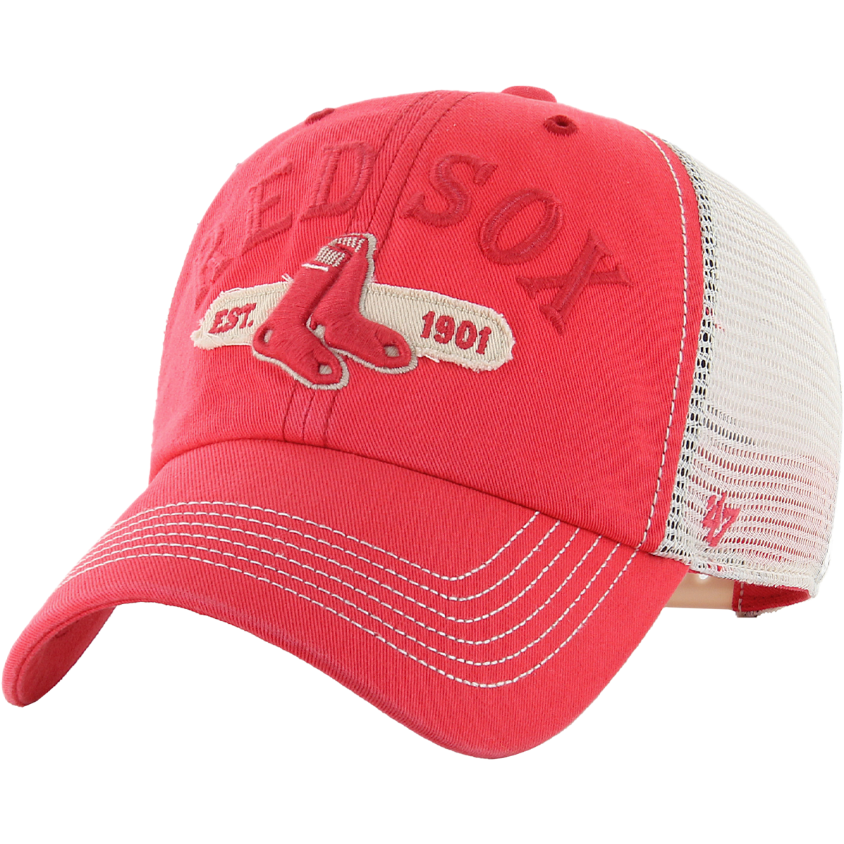 47 Brand Red Sox Riverbank 47 Clean Up | YH-Tango | One Size Sports Basement