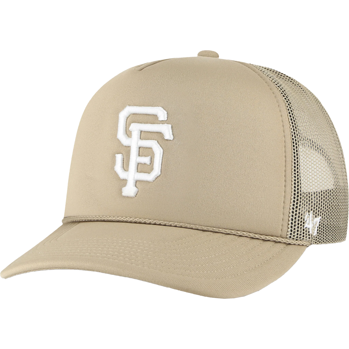 Men's '47 Khaki San Francisco Giants Foamo Trucker Snapback Hat