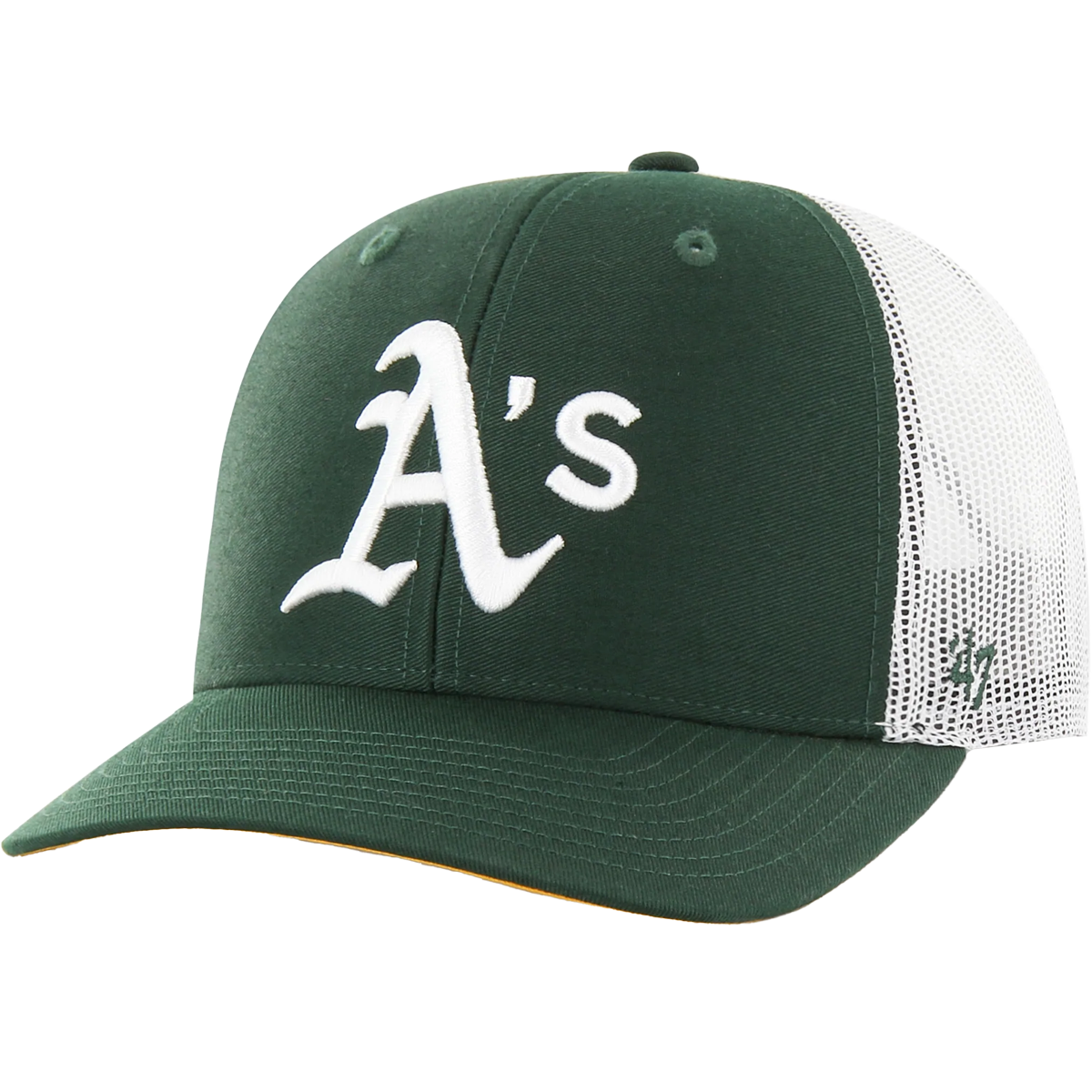 47 Men's Oakland Athletics Trucker Adjustable Hat - Green - One Size Each