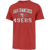 47 Brand Men's 49ers Union Arch Franklin Tee in Racer Red