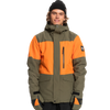 Quiksilver Mission Block Insulated Jacket in Grape Leaf