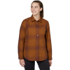Flylow Women's Penny Insulated Flannel in Copper/Galaxy
