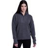 Kuhl Women's Norda 1/4 Zip Sweater in Charcoal