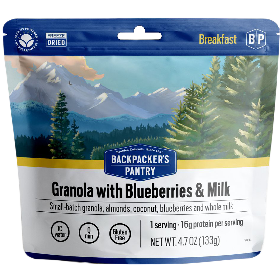Granola with Blueberries, Almonds & Milk (1 Serving) alternate view