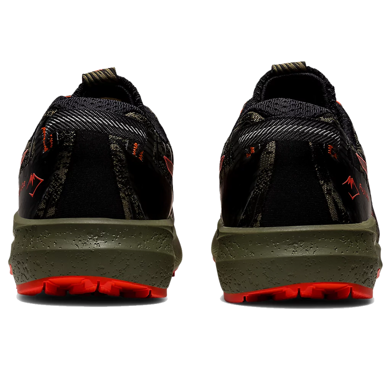 Men's Fuji Lyte 3, Asics Men's Fuji Lyte 3 300-Mante Green/Cherry Tomato heel