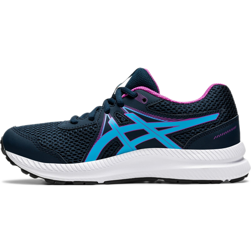 Youth Contend 7 GS (3.5-7), Asics Youth Contend 7 GS (3.5-7) 404-French Blue/Digital Aqua