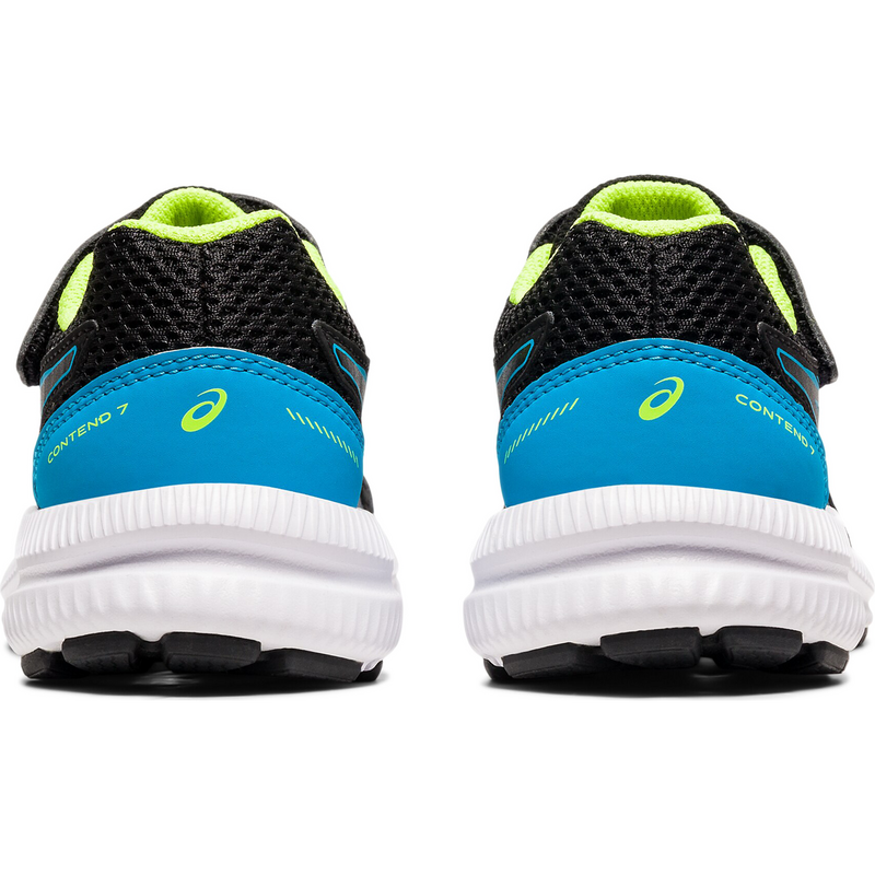 Youth Contend 7 PS (10-3), Asics Youth Contend 7 PS (10-3) 007-Black/Digital Aqua