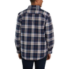 Carhartt Men's Loose Fit Heavyweight Flannel Long-Sleeve Plaid Shirt DKB-Dark Brown