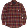 Carhartt Men's Loose Fit Heavyweight Flannel Long-Sleeve Plaid Shirt BRN-Carhartt Brown