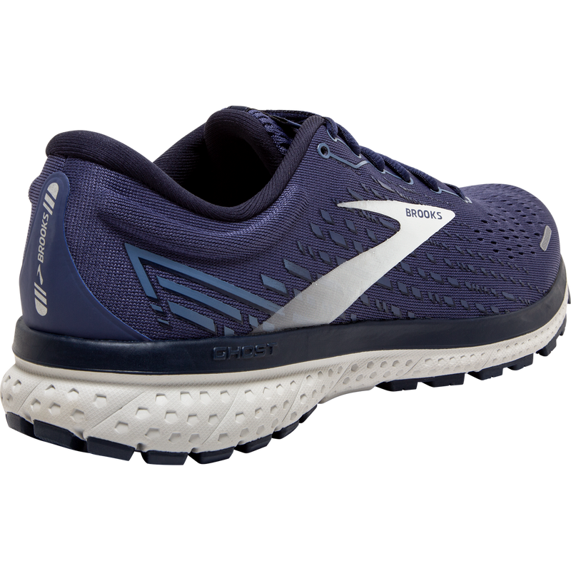 Men's Ghost 13, Brooks Men's Ghost 13 161-White/Grey/Cobalt