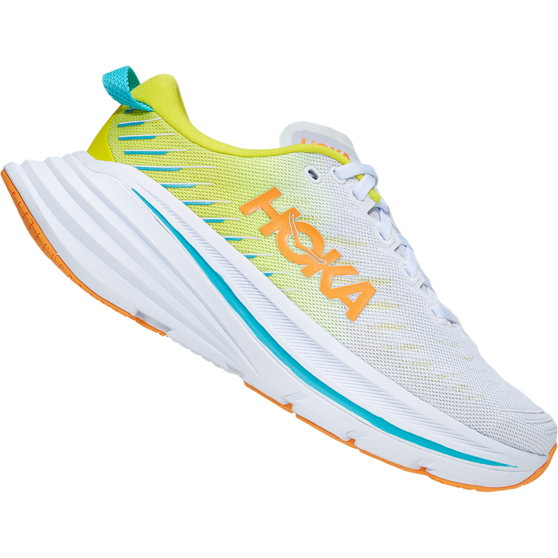Women's Bondi X, Hoka One One Women's Bondi X White/Evening Primrose