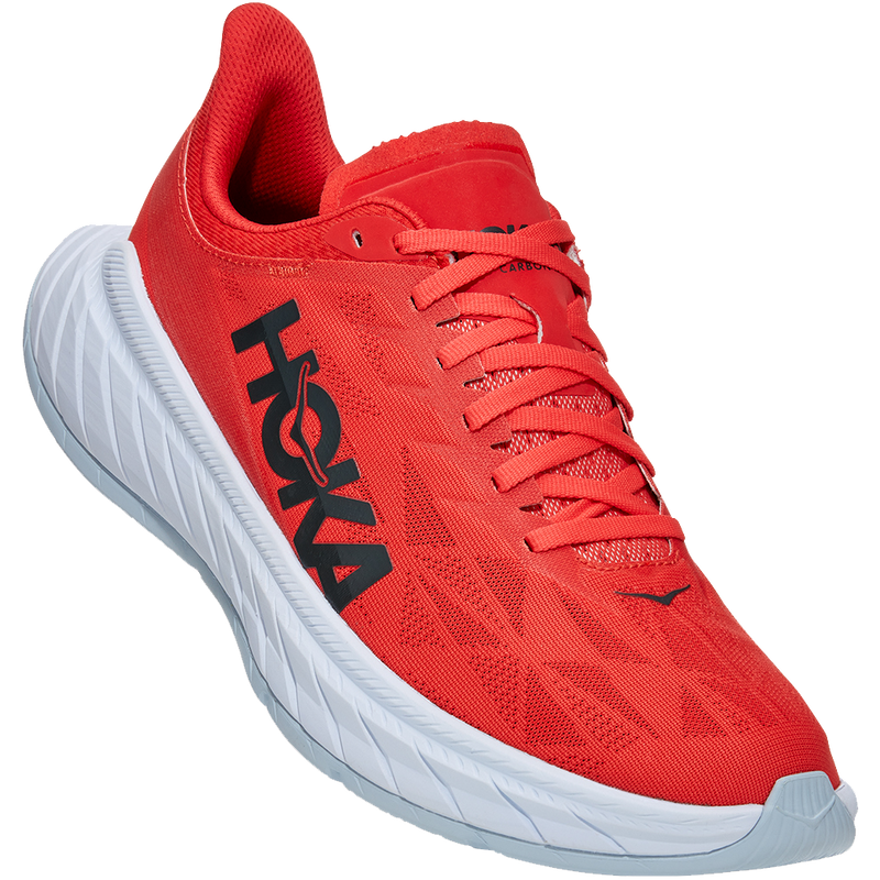 Men's Carbon X 2, Hoka One One Men's Carbon X 2 FWT-Fiesta/White