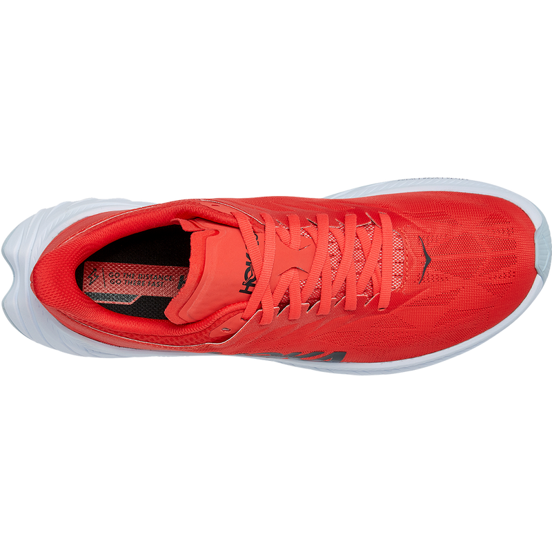 Men's Carbon X 2, Hoka One One Men's Carbon X 2 FWT-Fiesta/White