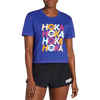 Hoka Women's All-Day Tee - St(ART) BLNG-Bluing Alt View Model