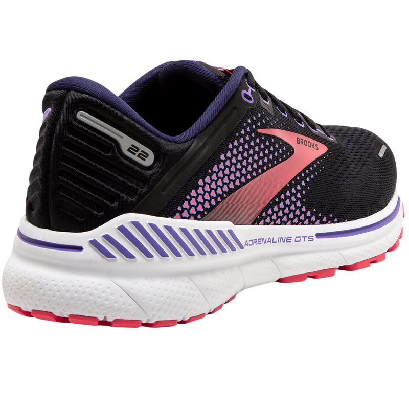Women's Adrenaline GTS 22, Brooks Women's Adrenaline GTS 22 080-Black/Purple/Coral