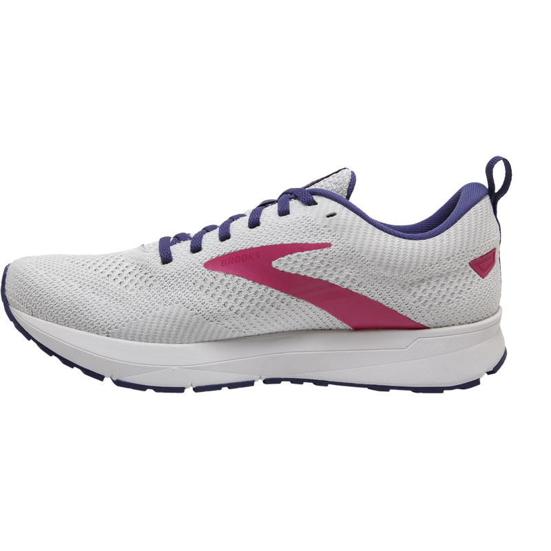 Women's Revel 5, Brooks Women's Revel 5 193-White/Navy/Pink