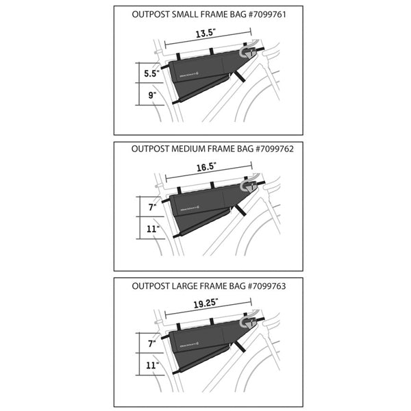 Outpost Frame Bag - M – Sports Basement