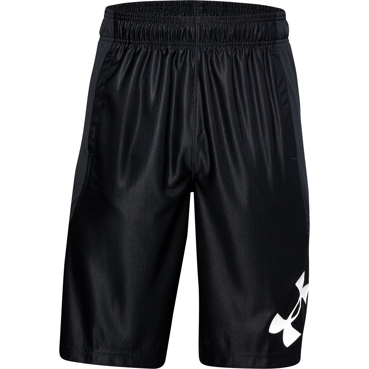 Under armour sales black basketball shorts