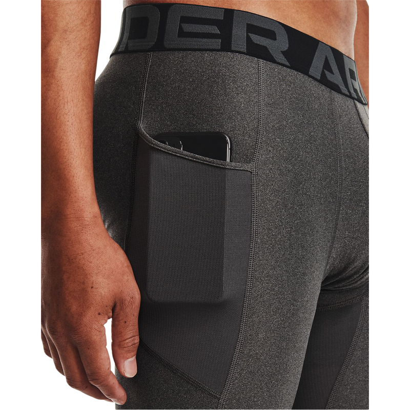 Men's HeatGear Armour 3/4 Leggings 2.0, Under Armour Men's HeatGear Armour 3/4 Leggings 2.0 Carbon