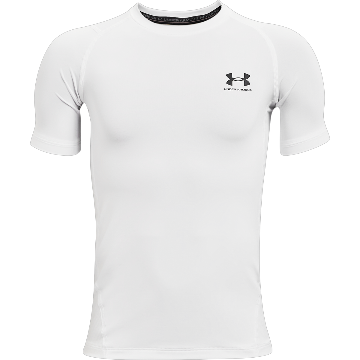 Under Armour Boys Heatgear Short Sleeve Shirt White