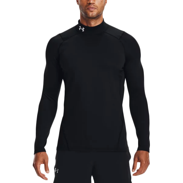 Men s ColdGear Armour Fitted Mock Long Sleeve Sports Basement