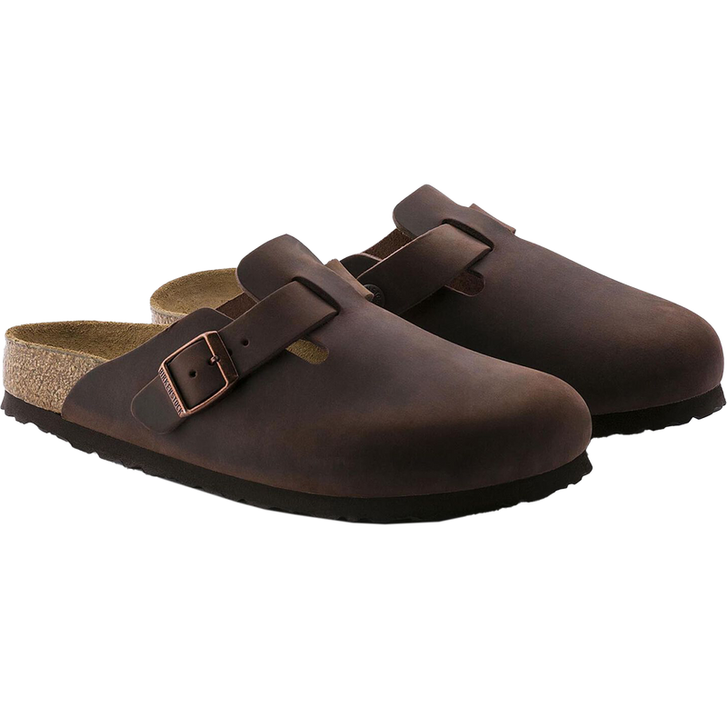 Women's Boston Soft Footbed - Narrow, Birkenstock Women's Boston Soft Footbed Habana pair
