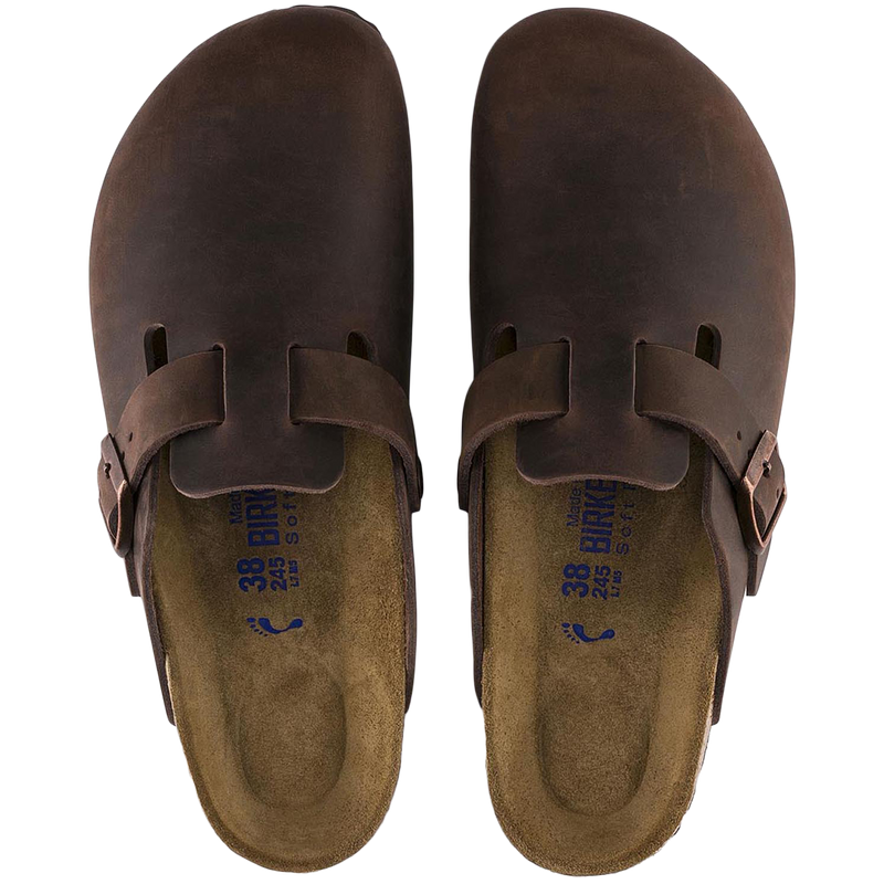 Men's Boston Clog Soft Footbed, Birkenstock Men's Boston Clog Soft Footbed Taupe