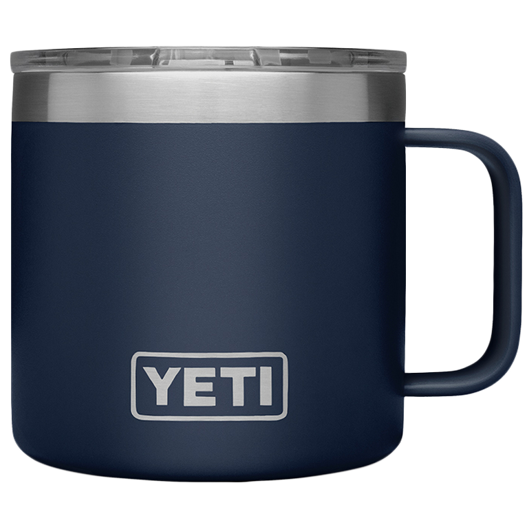 Yeti Rambler 14oz. Mug w. Magslider Lid & TLAW Logo - White - Great Things  Boutique - The Lodge At Woodloch