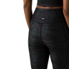 prAna Women's Electa Legging II Printed Black Travertine Alt View Rear Logo