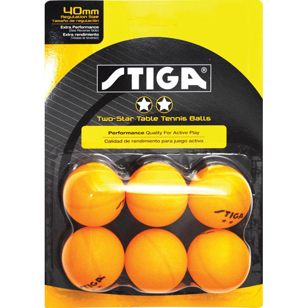 Two-Star Table Tennis Balls (6 Pack) alternate view