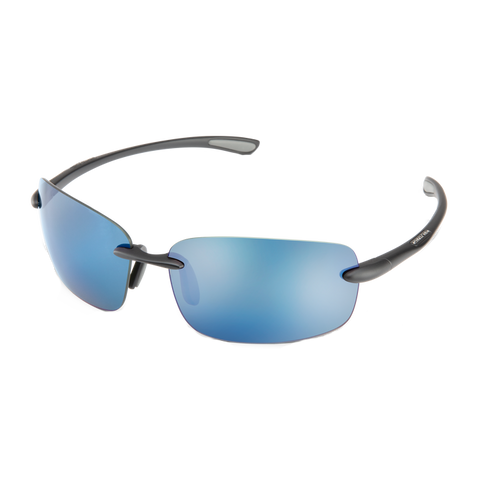 Topline - Matte Black/Blue Mirror
