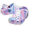 Crocs Youth Toddler Classic Marbled Clog White/Pink pair