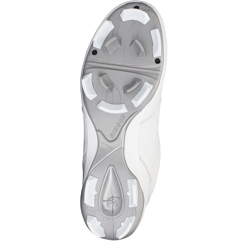 Women's Diamond Softball Cleat TPU, RIP-IT Women's Diamond Softball Cleat TPU White/White