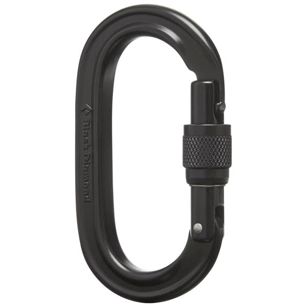 Oval Keylock Screwgate Biner, Black Diamond Oval Keylock Screwgate Biner