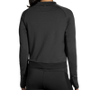 Brooks Women's Notch Thermal Long Sleeve Black Alt View Rear