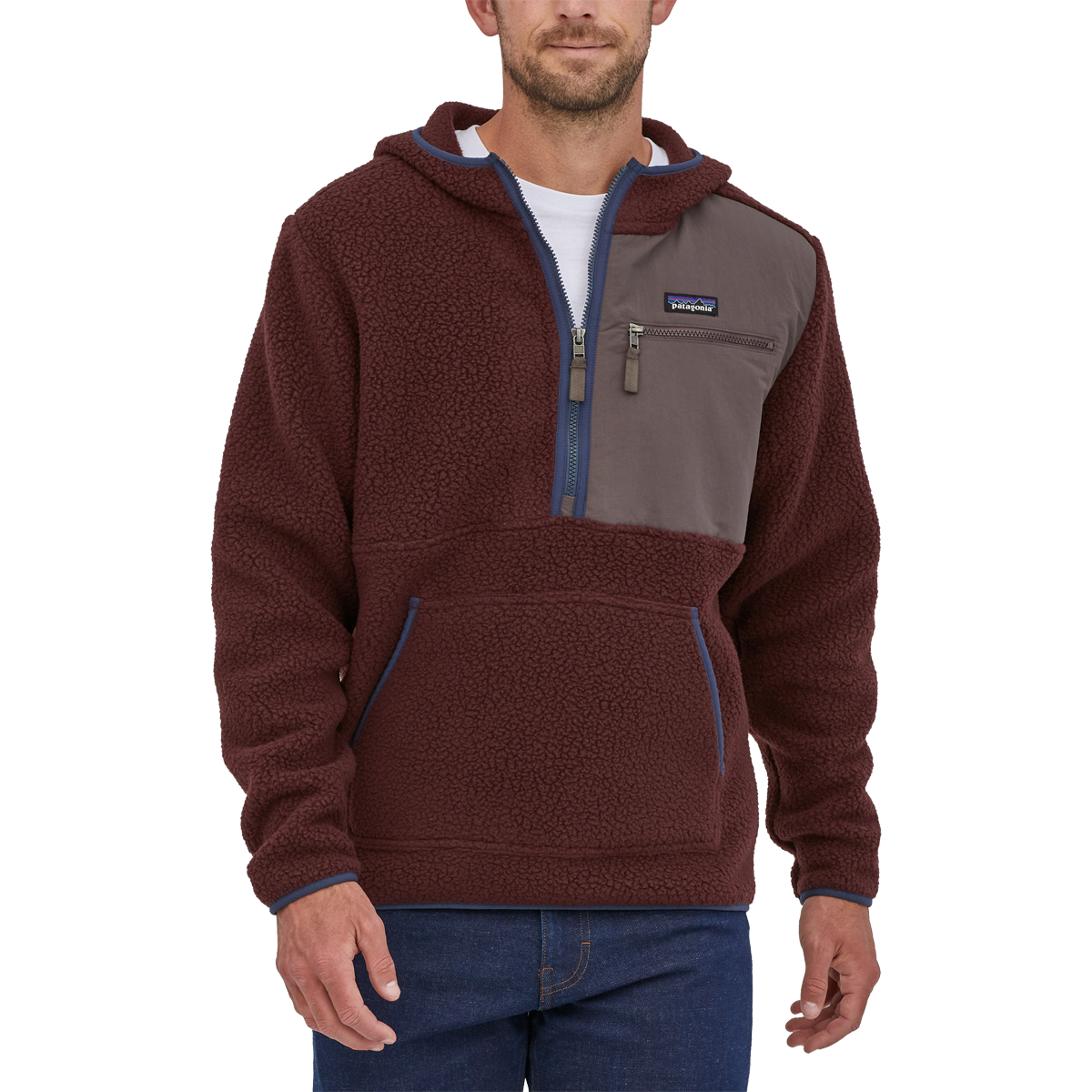 Retro fleece jumper hotsell