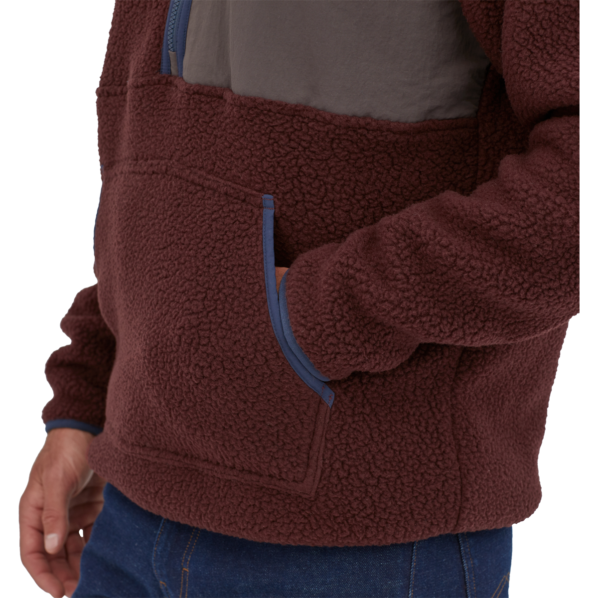 Mens retro 2025 pile pullover