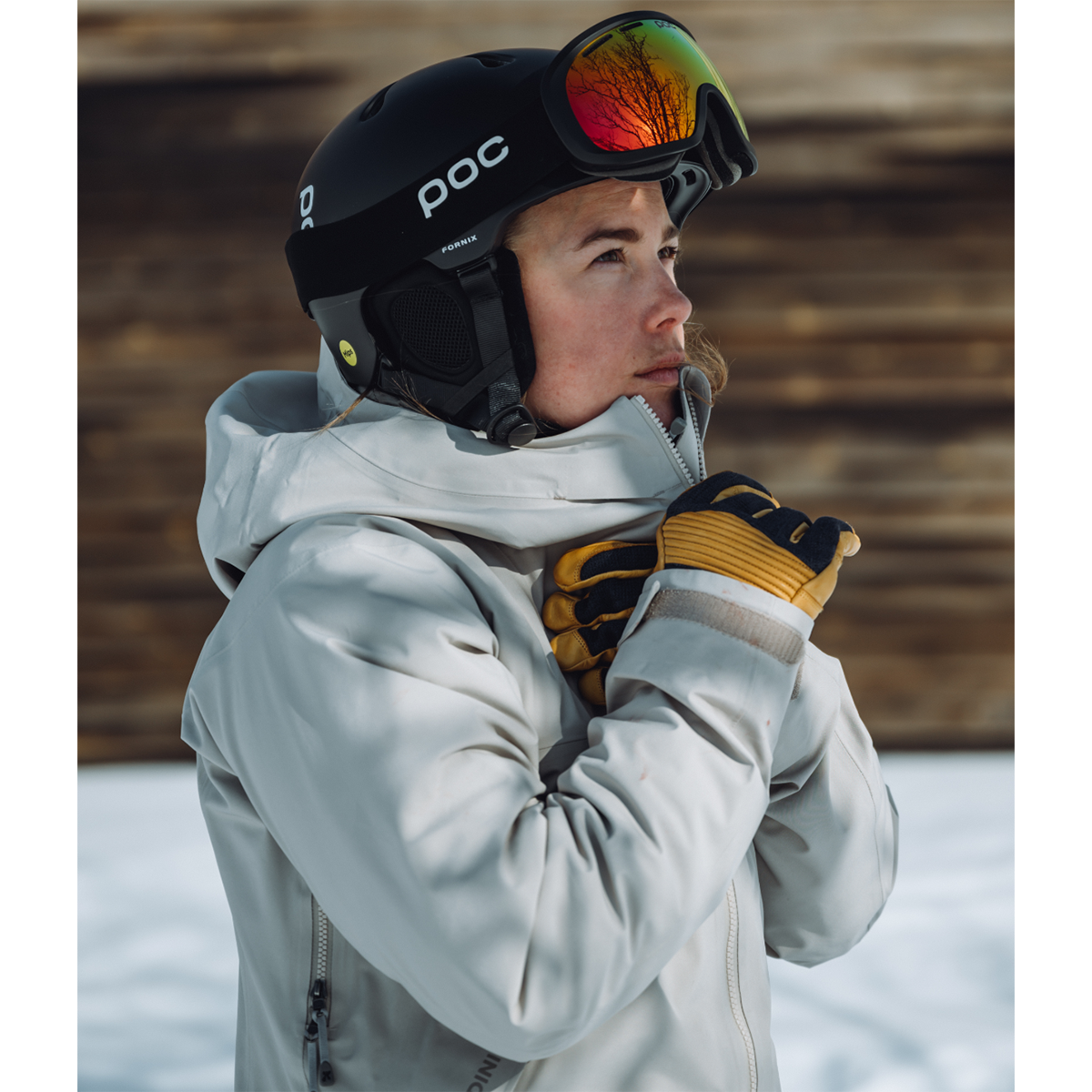 Ski helmet POC Fornix MIPS garnet red matt 