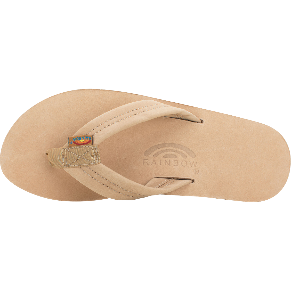 Rainbow mens double hotsell layer leather sandals