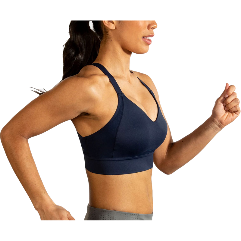 Women's Drive Interlace Bra, Brooks Women's Drive Interlace Bra 451-Navy