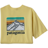 Patagonia Men's Line Logo Ridge Pocket Responsibili-Tee in Isla Yellow