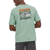 Patagonia Men's Line Logo Ridge Pocket Responsibili-Tee on model