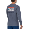 Patagonia Men's Long-Sleeved Line Logo Ridge Responsibili-Tee BABN-Basalt Brown