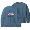 Patagonia Men's Line Logo Ridge Organic Cotton Sweatshirt Pigeon Blue