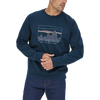 Patagonia Men's 73 Skyline Organic Cotton Crew Sweater Tidepool Blue