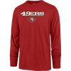 Forty Seven Brand Men's SF 49ers Pregame Long Sleeve Red