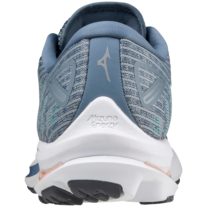 Women's Wave Rider 25 Waveknit, Mizuno Women's Wave Rider 25 Waveknit 9UVG-Quarry/Vaporous Gray
