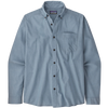 Patagonia Men's Daily Long Sleeve Shirt in Chambray: Pigeon Blue